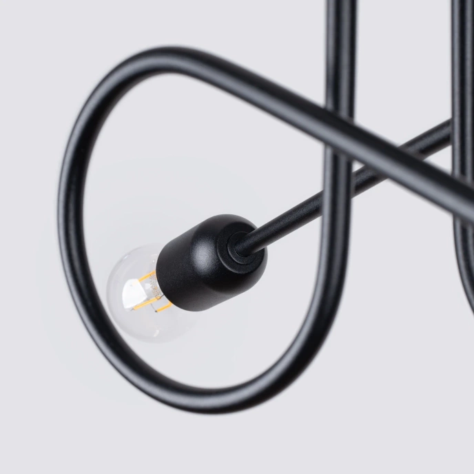 Ljuskrona LOOP 2 svart