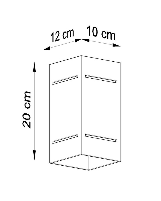 Vägglampa BLOCCO vit + 1x LED-glödlampa G9 3000K varm 4,5W 510lm
