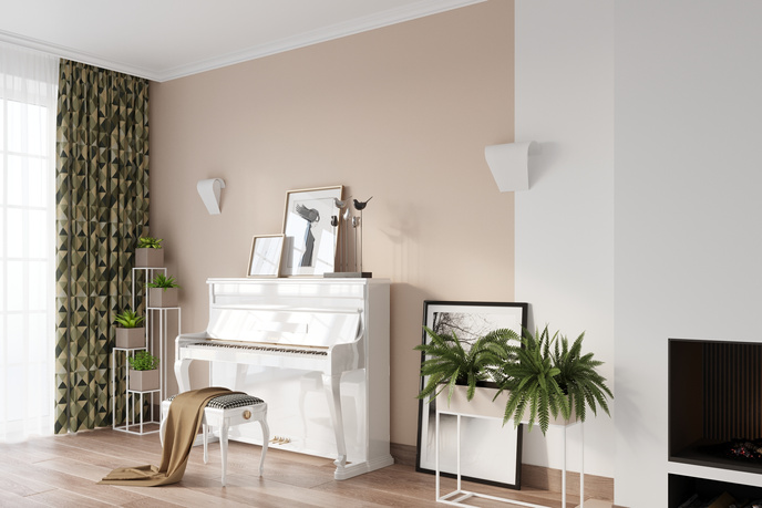 Vägglampa CLINO 2 + 2x LED-lampa E27 4000K Cold 7,5W 650lm