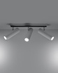 Plafond DIREZIONE 3 vit + 3x LED-lampa GU-10 3000K varm 7W 620lm