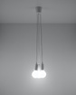 DIEGO 3 taklampa vit + 3x LED-lampa E27 3000K varm 7,5W 620lm