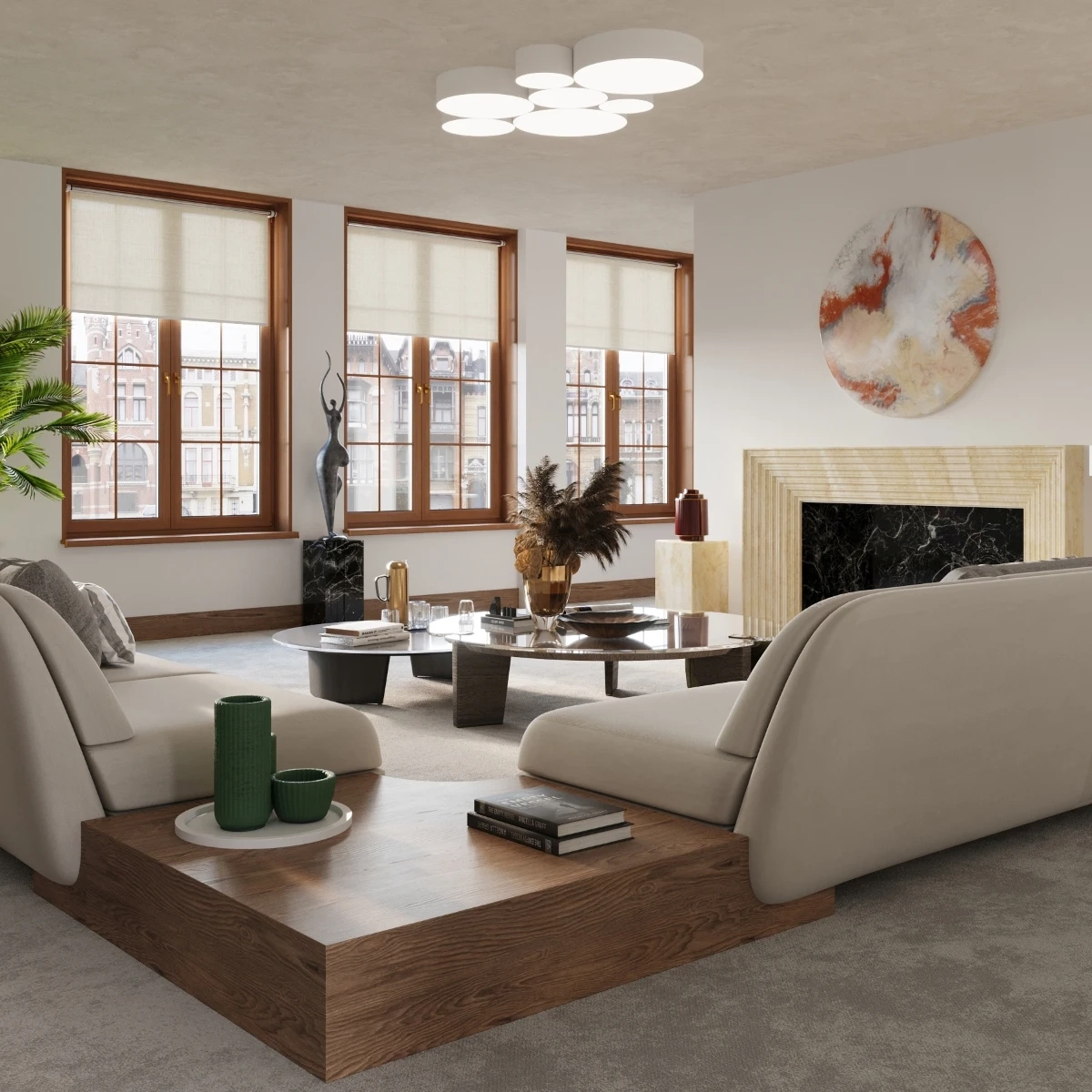 ARENA 45 taklampa VIT