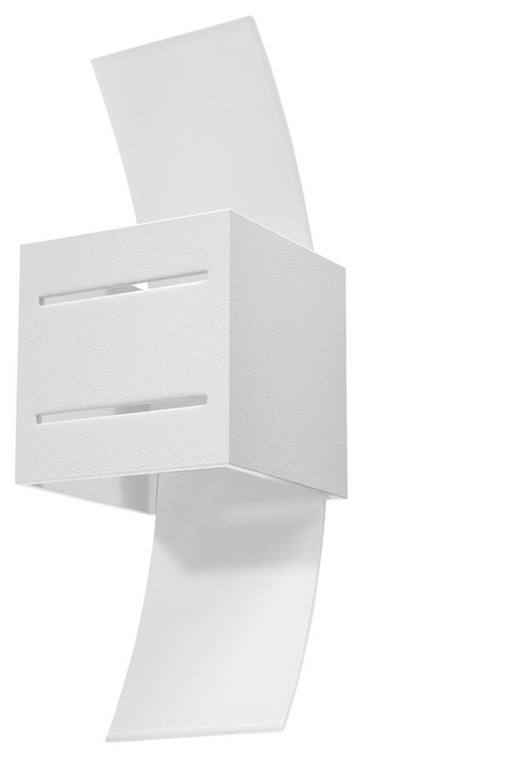 Vägglampa LORETO vit + 1x LED-glödlampa G9 4000K kall 4,5W 530lm