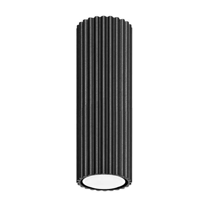 Plafond KARBON 20 svart + 1x LED-lampa GU-10 3000K varm 7W 510lm