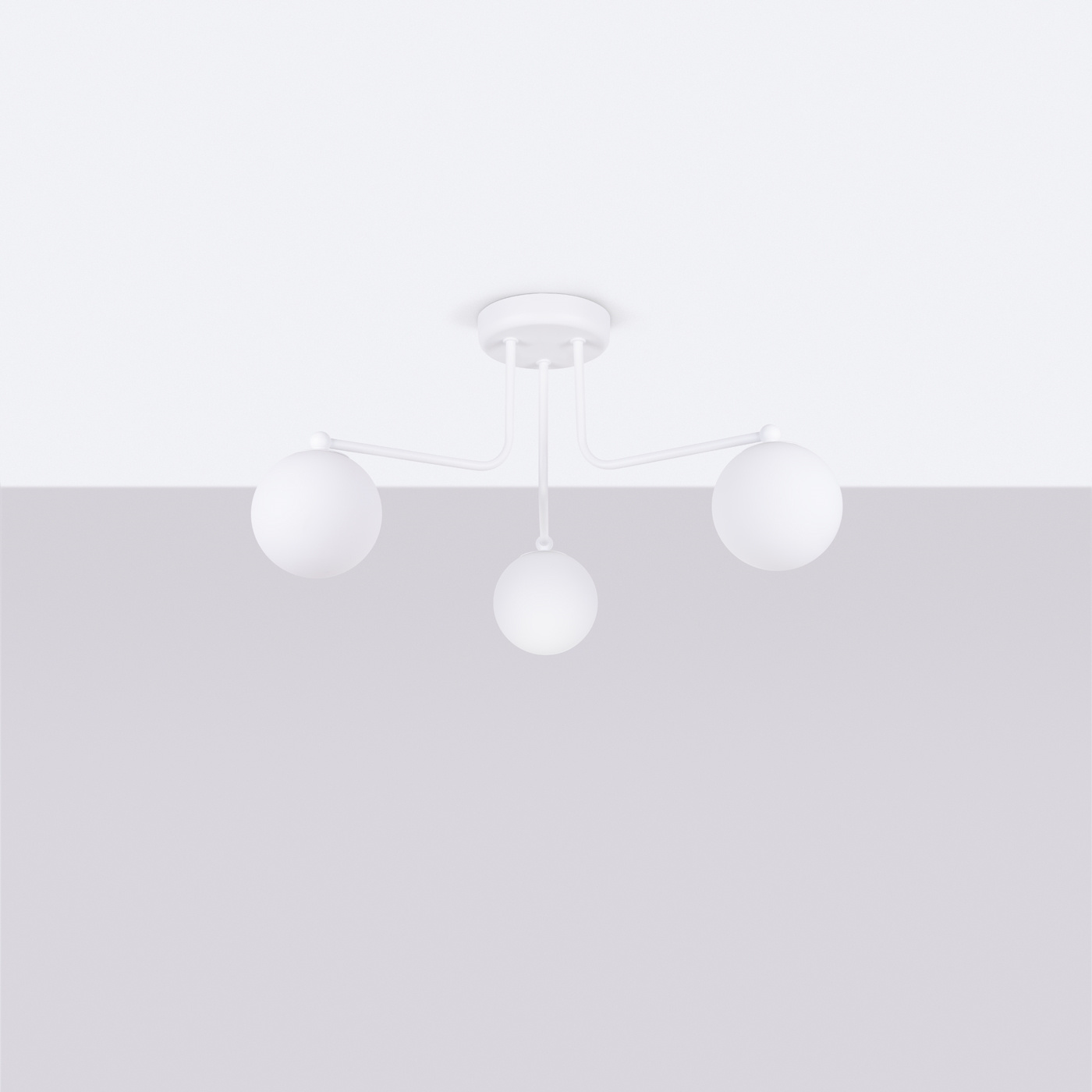 Ljuskrona ASTRAL 3 vit + 3x LED-lampa G9 4000K kall 4,5W 460lm