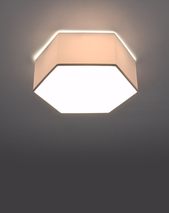 Plafond SUNDE 11 vit + 2x LED-lampa E27 4000K Kall 7,5W 650lm