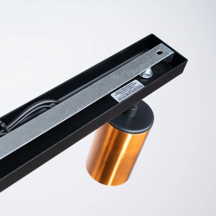 Taklampa WINX 2 svart/cooper