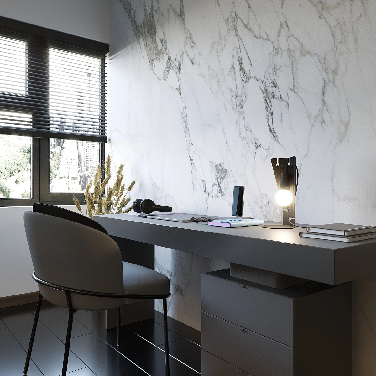 Bordslampa ARBY svart