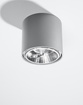 Plafond TIUBE grå + 1x LED-lampa GU10 AR111 3000K varm 12W 800lm