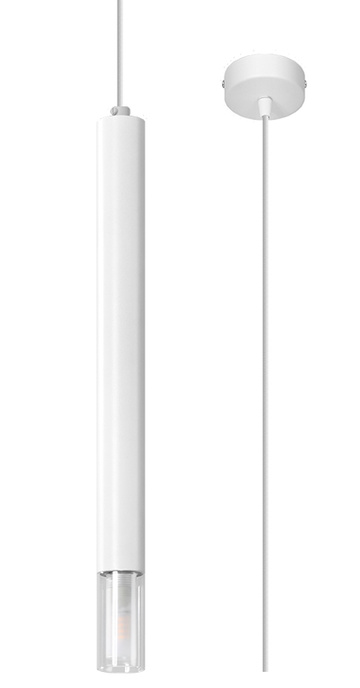 WEZYR 1 taklampa vit + 1x LED-glödlampa G9 4000K kall 4,5W 530lm