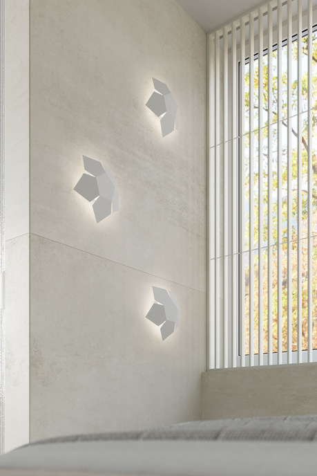 Vägglampa PENTA vit + 2x LED-glödlampa G9 4000K kall 4,5W 530lm