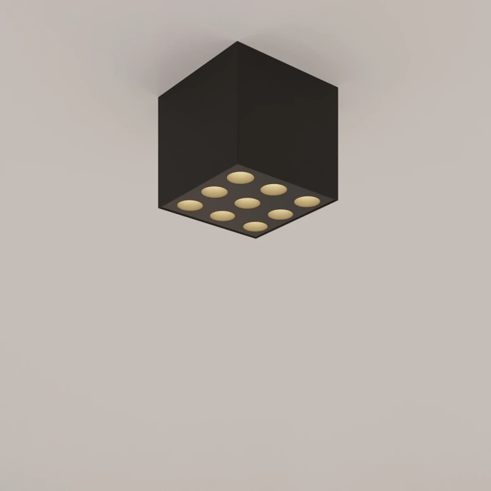 LED-plafond OZZY svart