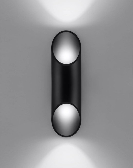 Vägglampa PENNE 30 svart + 1x LED-lampa G9 4000K Cold 4,5W 530lm