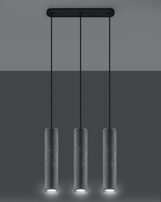 Pendellampa LUVO 3 + 3x LED-lampa GU-10 4000K Cold 7W 630lm