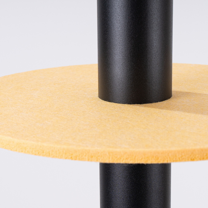 Taklampa PELTA 1 svart/gul