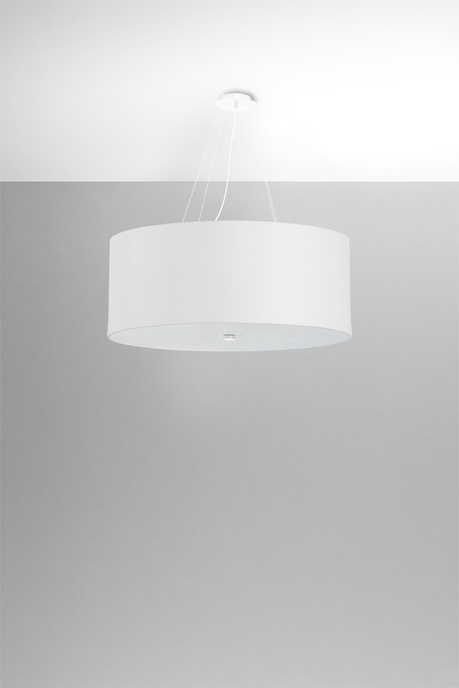 Ljuskrona OTTO 70 vit + 6x LED-lampa E27 4000K Kall 7,5W 650lm