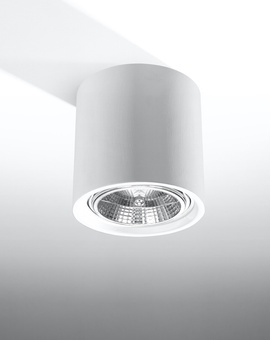 Keramisk plafond KALU vit + 1x LED-lampa GU10 AR111 4000K COLD 10W 850lm