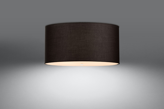 Plafond OTTO 50 svart + 5x LED-lampa E27 3000K varm 7,5W 620lm