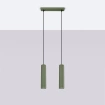 Pendellampa KARBON 2 olivgrön