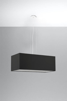 Ljuskrona SANTA BIS 80 svart 3x LED-lampa E27 4000K Kall 7,5W 650lm