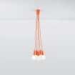 Pendel lampa DIEGO 5 orange