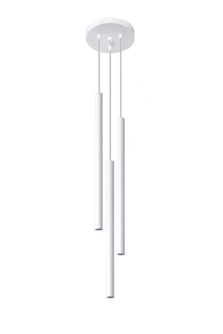 PASTELO 3P taklampa vit + 3x LED-lampa G9 3000K varm 4,5W 510lm