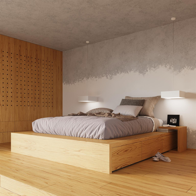 HORUS 45 taklampa VIT