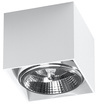 Plafond BLAKE Vit + 1x LED-lampa GU10 AR111 3000K Varm 12W 800lm