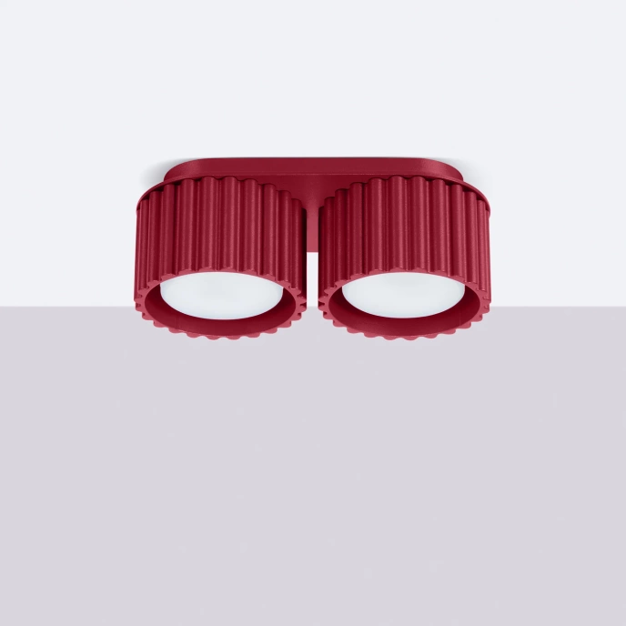 Taklampa AURA 2 burgundy Gx53