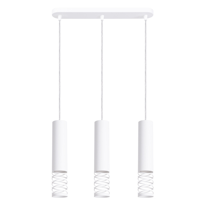 LAMI 3L taklampa vit + 3X LED-lampa GU-10 3000K varm 7W 510lm