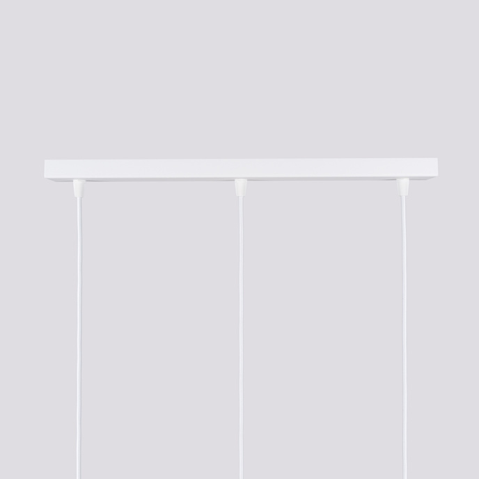 KARBON taklampa 3L vit + 3x LED-lampa GU-10 4000K kall 7W 530lm