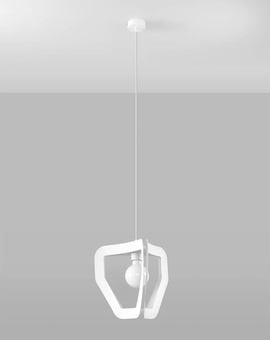 TRES taklampa vit + 1x LED-glödlampa E27 3000K varm 7,5W 620lm