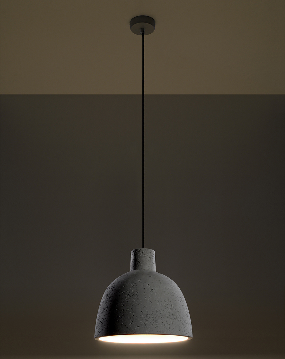 DAMASO taklampa + 1x LED-glödlampa E27 4000K Cold 7,5W 650lm