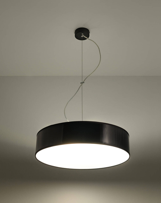 Pendellampa ARENA 45 BLACK + 3x LED-lampa E27 3000K Warm 7,5W 620lm