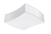 Plafond SQUARE 1 vit + 2x LED-lampa E27 4000K Kall 7,5W 650lm
