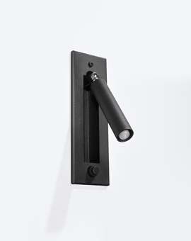 Vägglampa ENIF svart + 1x LED-lampa G9 3000K varm 4,5W 510lm