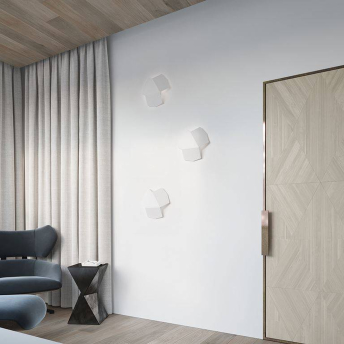 Vägglampa TRE vit + 2x LED-glödlampa G9 3000K varm 4,5W 510lm