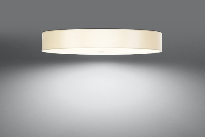 Plafond SKALA 100 vit + 6x LED-lampa E27 4000K Kall 7,5W 650lm