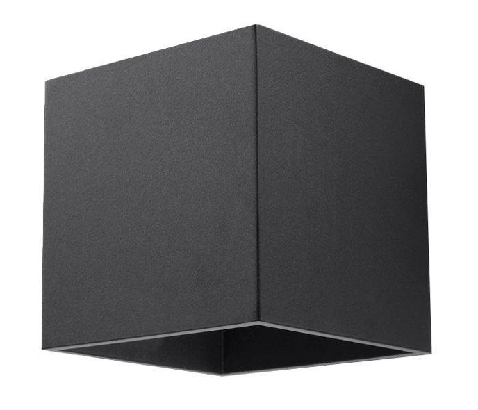 Vägglampa QUAD 1 svart + 1x LED-lampa G9 4000K Cold 4,5W 530lm