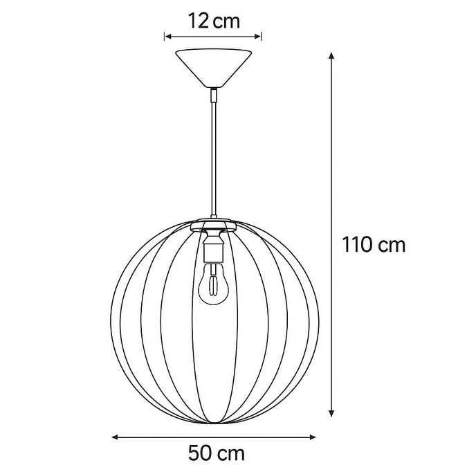 Pendellampa ZIRO svart