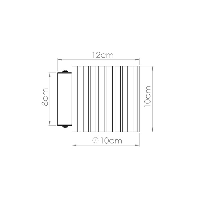 Vägglampa AURA burgundy G9