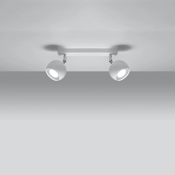 Taklampa OCULARE 2 vit