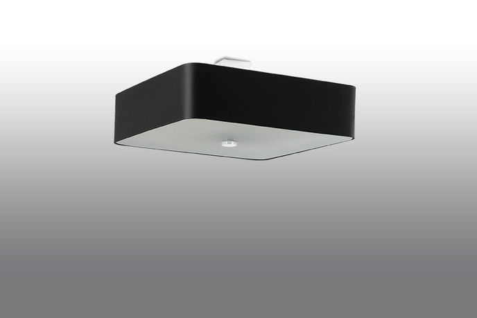 Plafond LOKKO 55 svart + 5x LED-lampa E27 3000K varm 7,5W 620lm