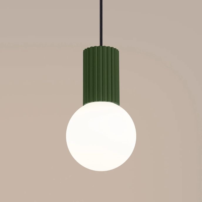 Pendellampa HALO 1 olivgrön