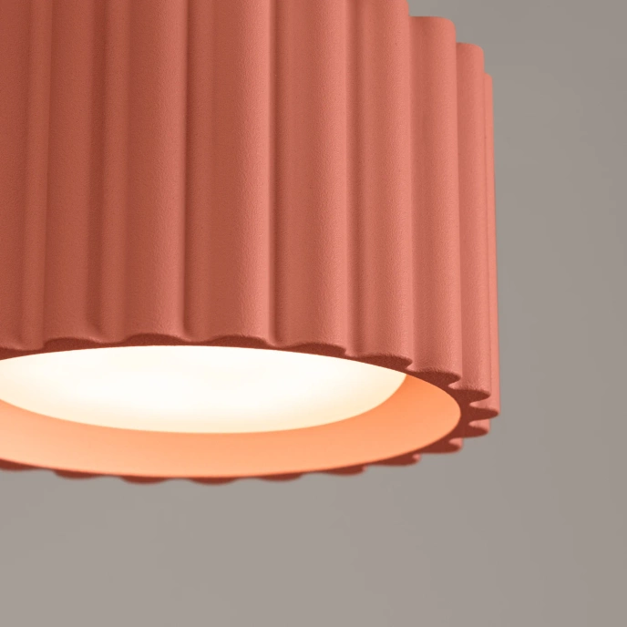 Taklampa AURA 1 persika Gx53