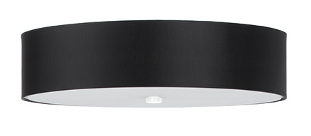 Plafond SKALA 50 svart + 5x LED-lampa E27 3000K varm 7,5W 620lm