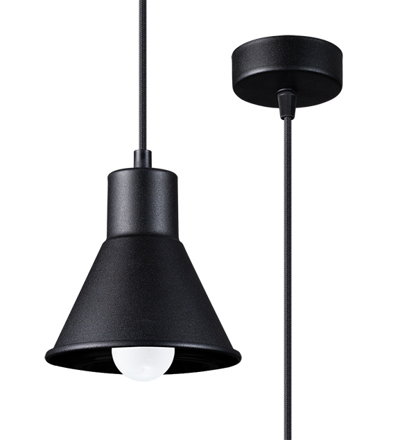 TALEJA 1 taklampa svart [E27 + 1x LED-lampa E27 3000K varm 7,5W 620lm