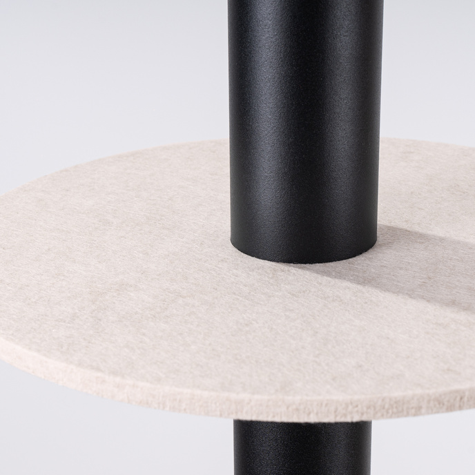 Taklampa PELTA 1 svart/beige