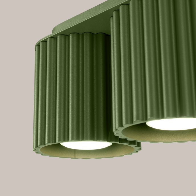 Taklampa AURA 2 olivgrön GU10