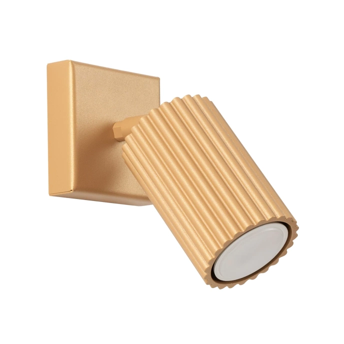 Vägglampa KARBON guld